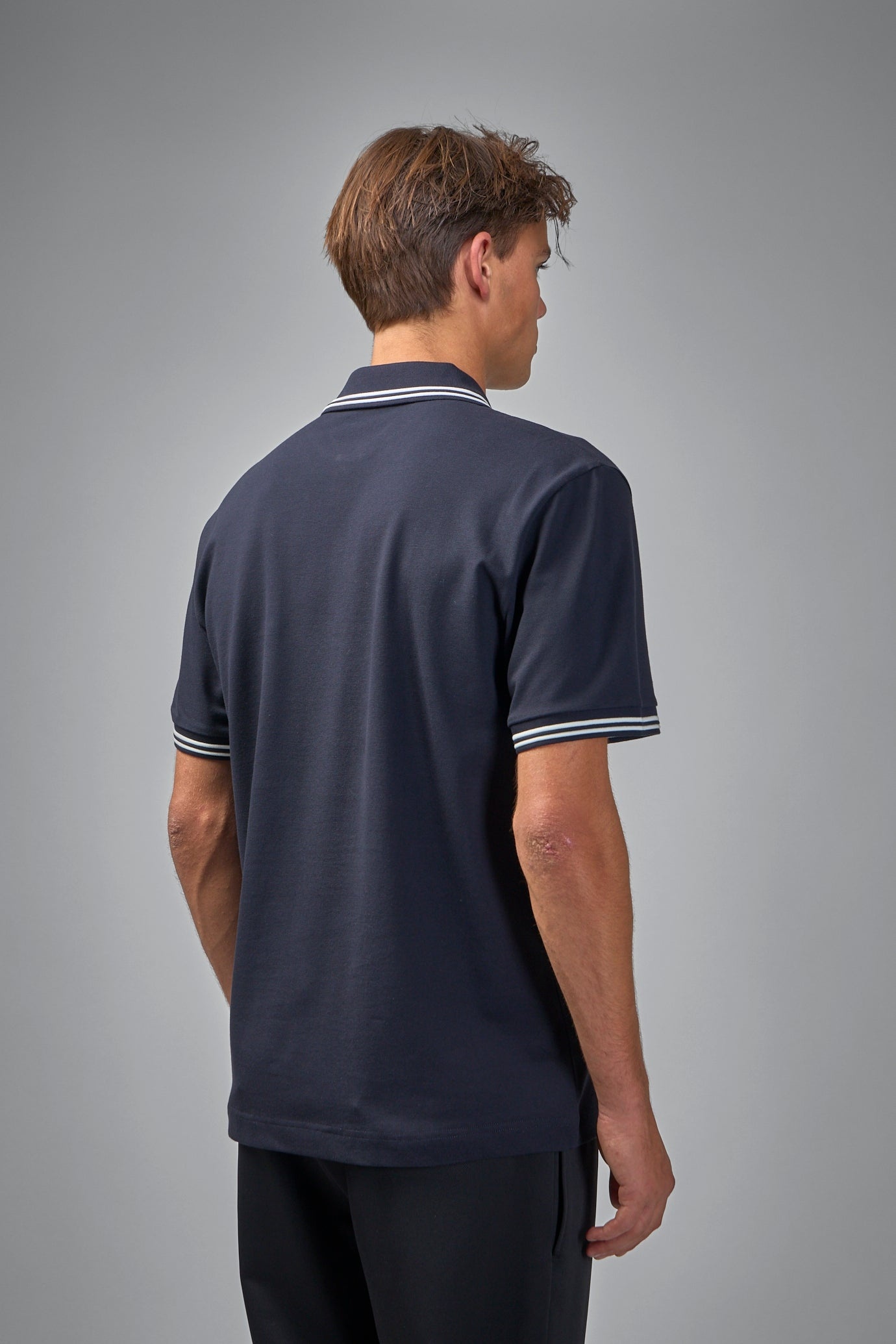 Logo Patch Cotton Piquet Polo Shirt - 3