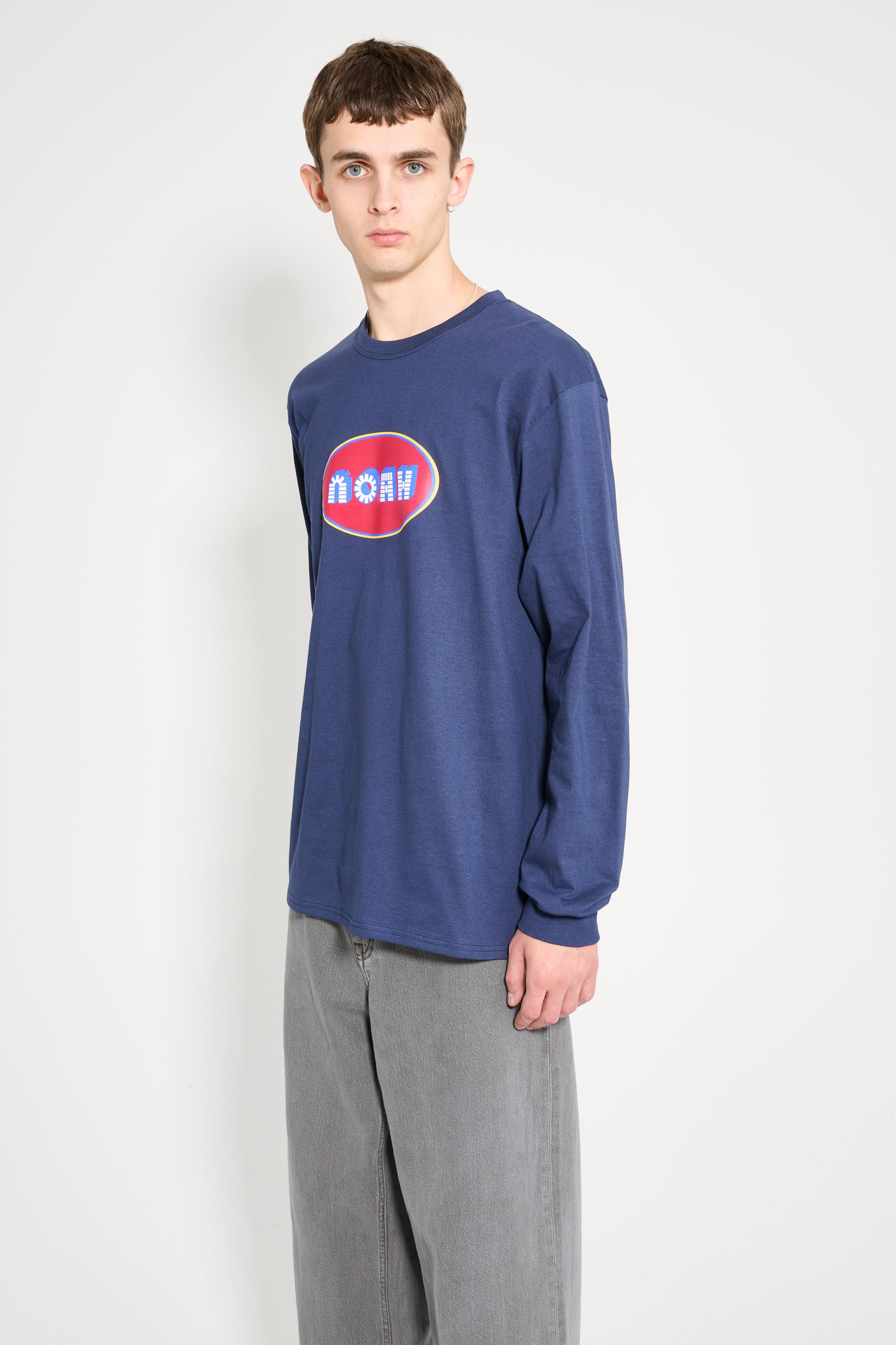 NOAH CAVITY TEE NAVY - 2