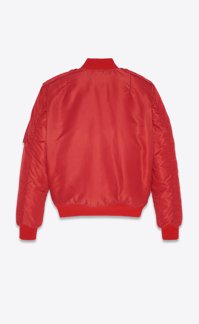 SAINT LAURENT bomber jacket in nylon outlook