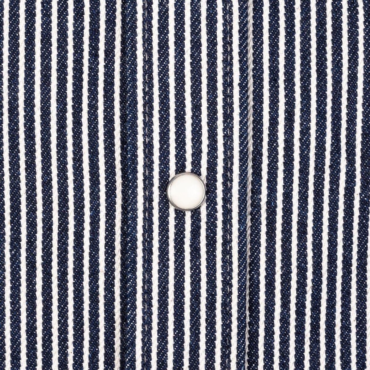 IHSH-07-IND 12oz Hickory Stripe Western Shirt Indigo - 7