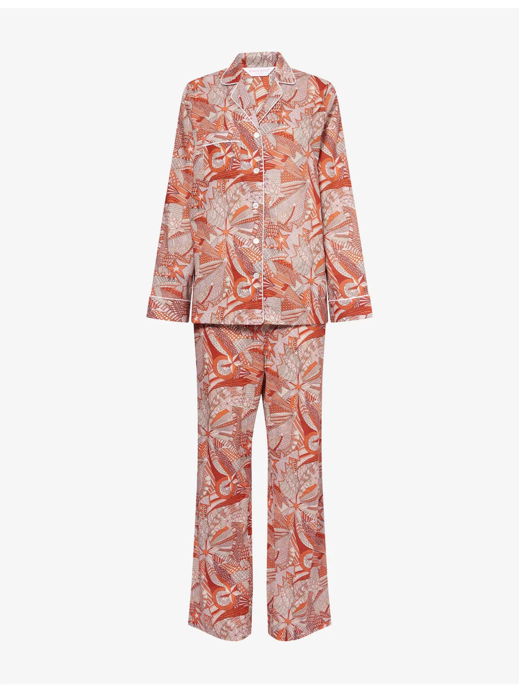 Ledbury Printed Cotton-Poplin Pyjama Set - 1
