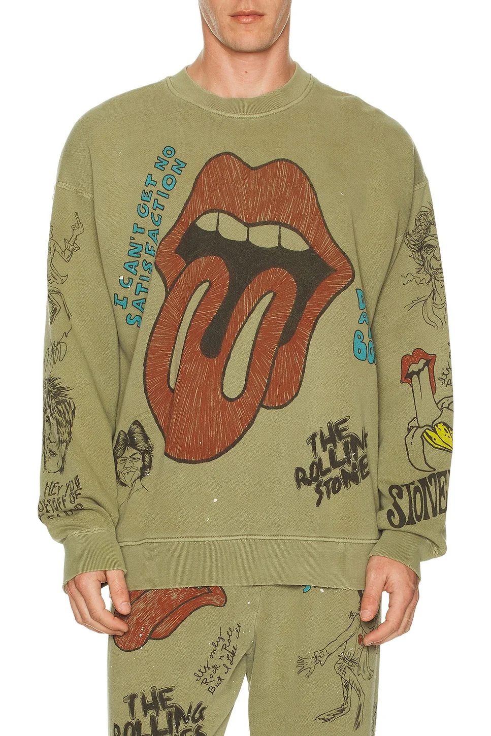 Rolling Stones Sketch Classic Crew Sweatshirt - 1