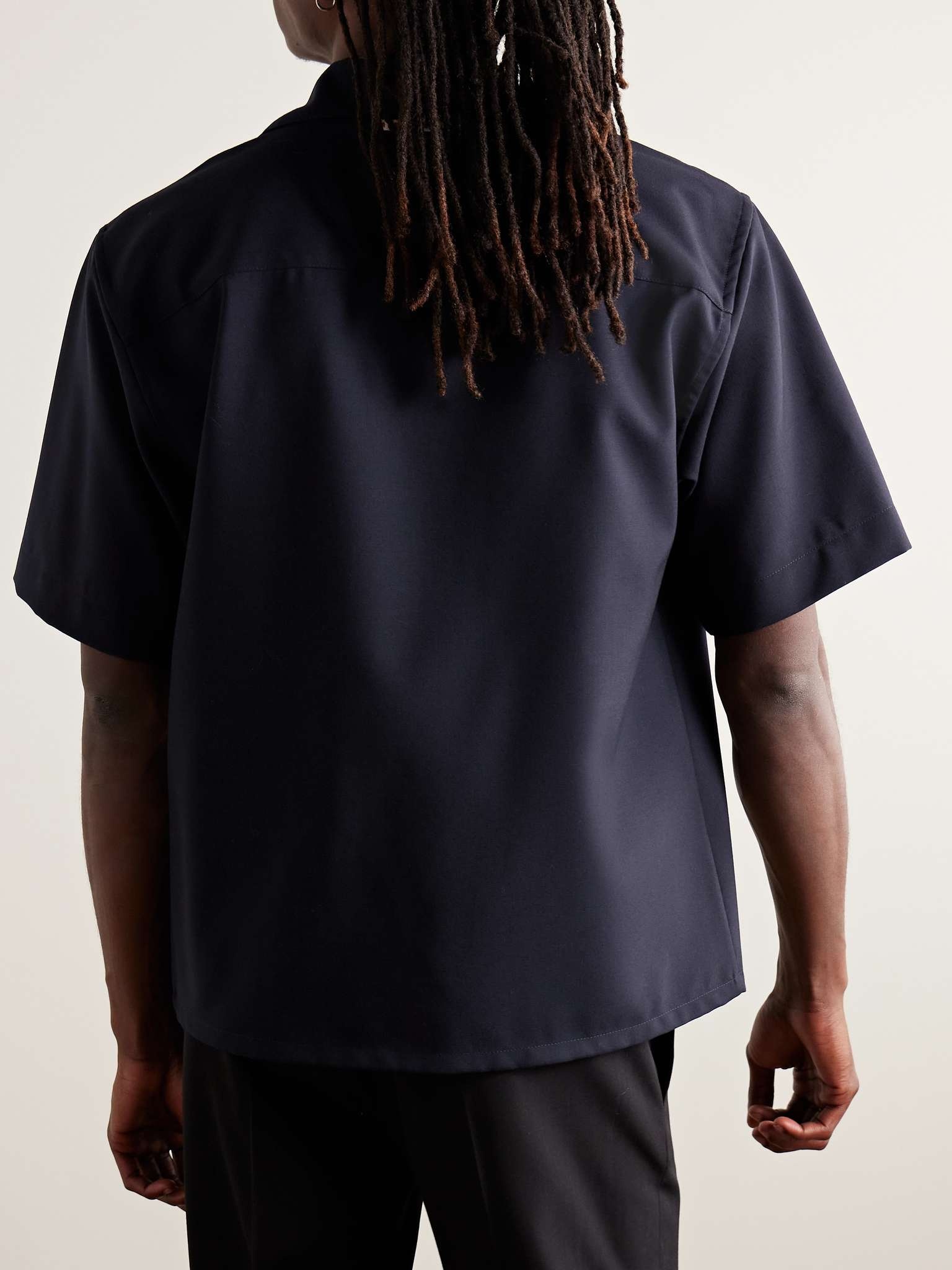 Convertible-Collar Wool Shirt - 4