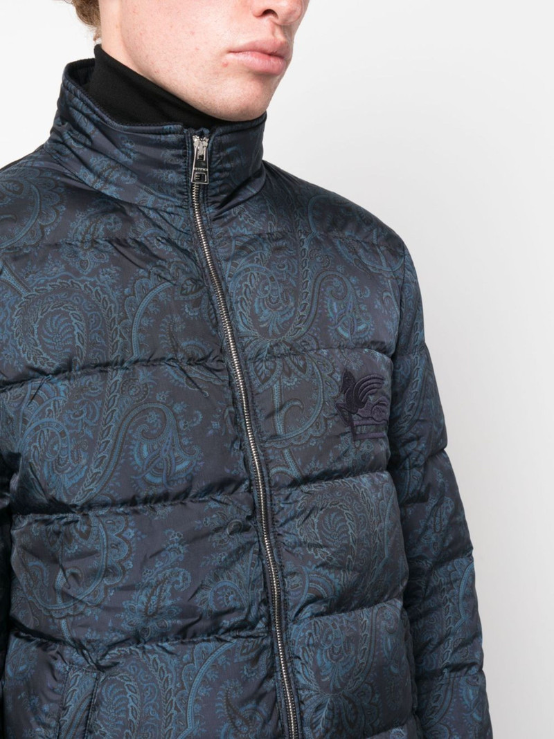 paisley-print padded jacket 5