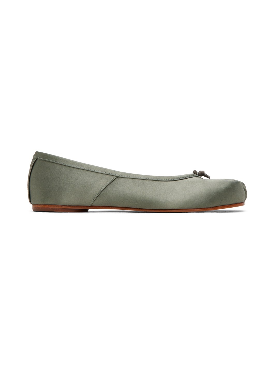 Green Tabi Ballerina Flats - 1