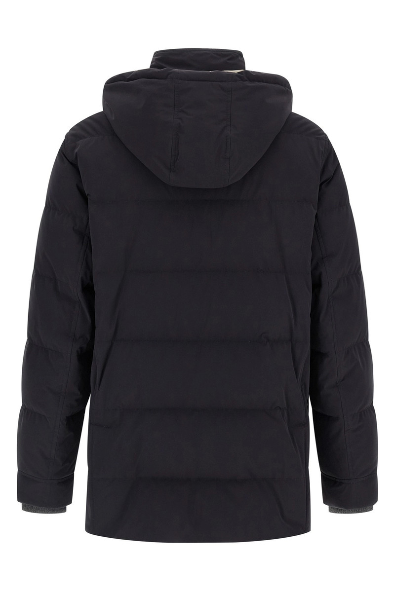 Brunello Cucinelli Knit insert down jacket outlook
