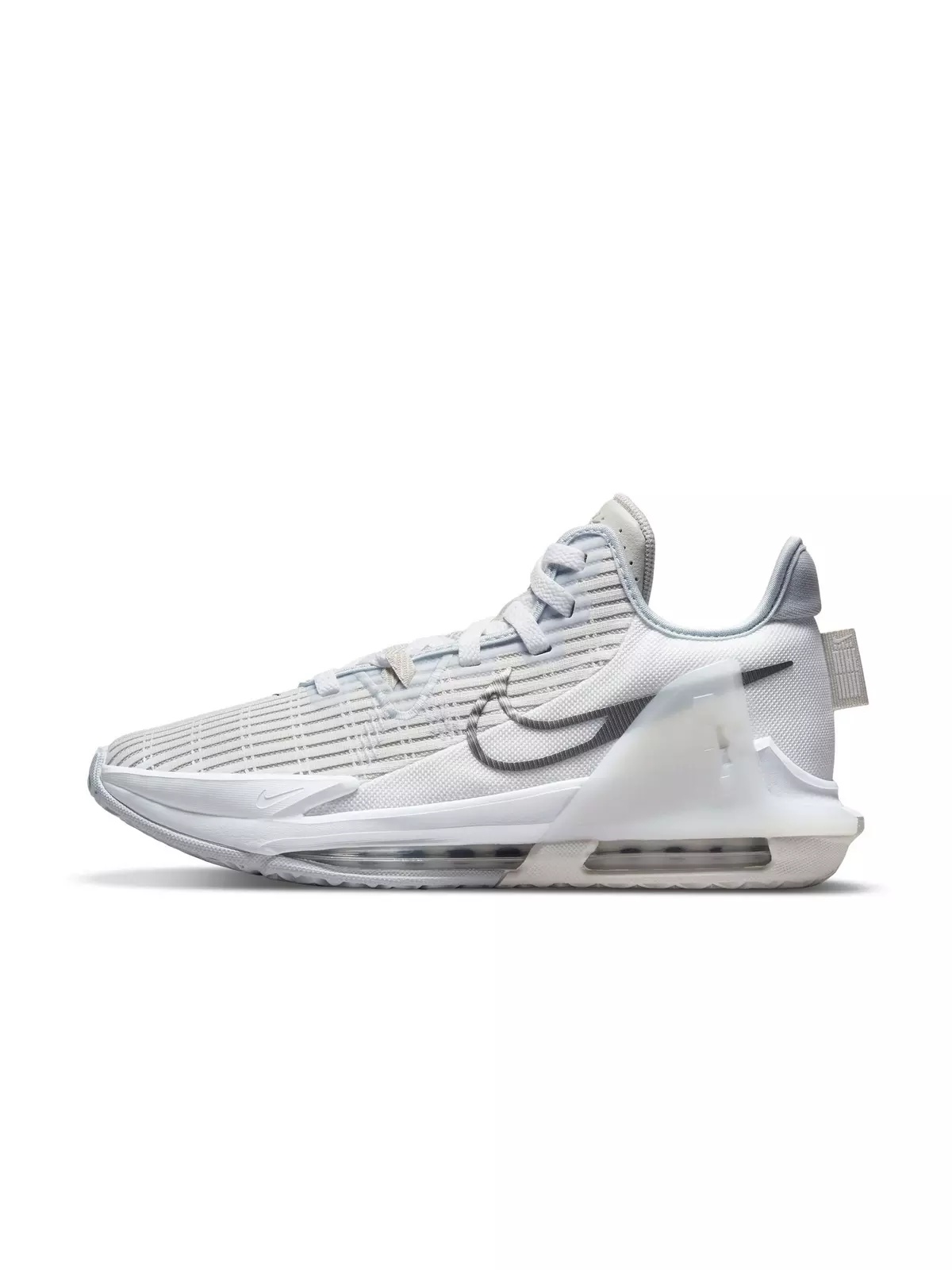 LeBron Witness 6 "Summit White/Metallic Pewter/Light Bone" Men's Basketball Shoe - 4