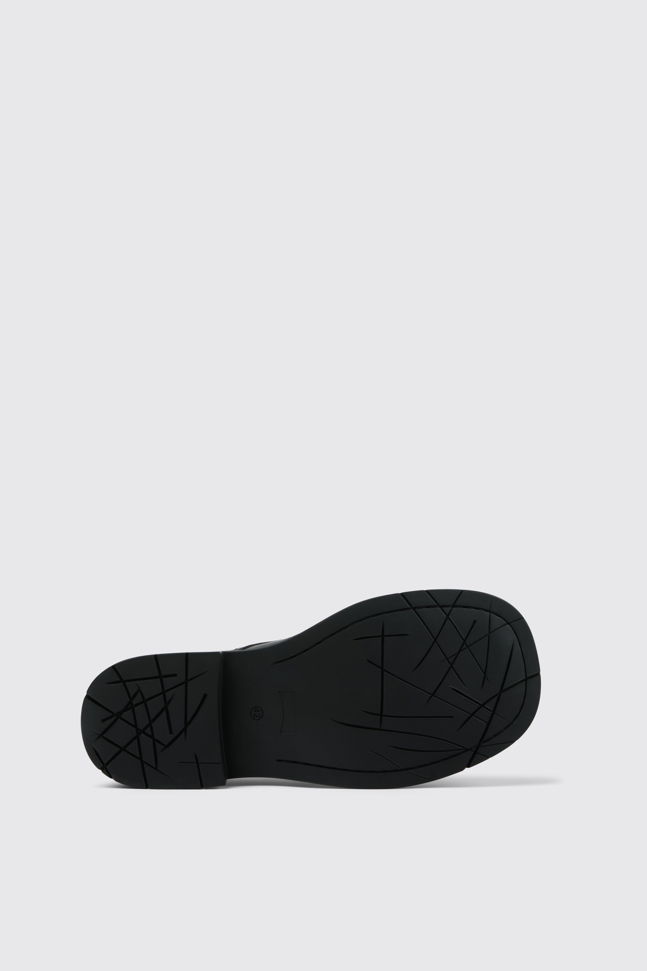 Black leather shoes - 5