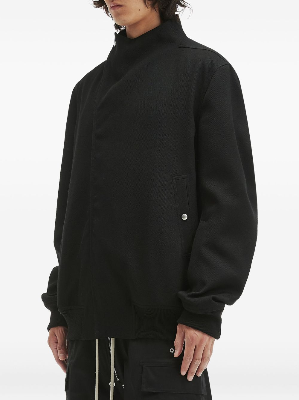 high-neck asymmetrical jacket - 3