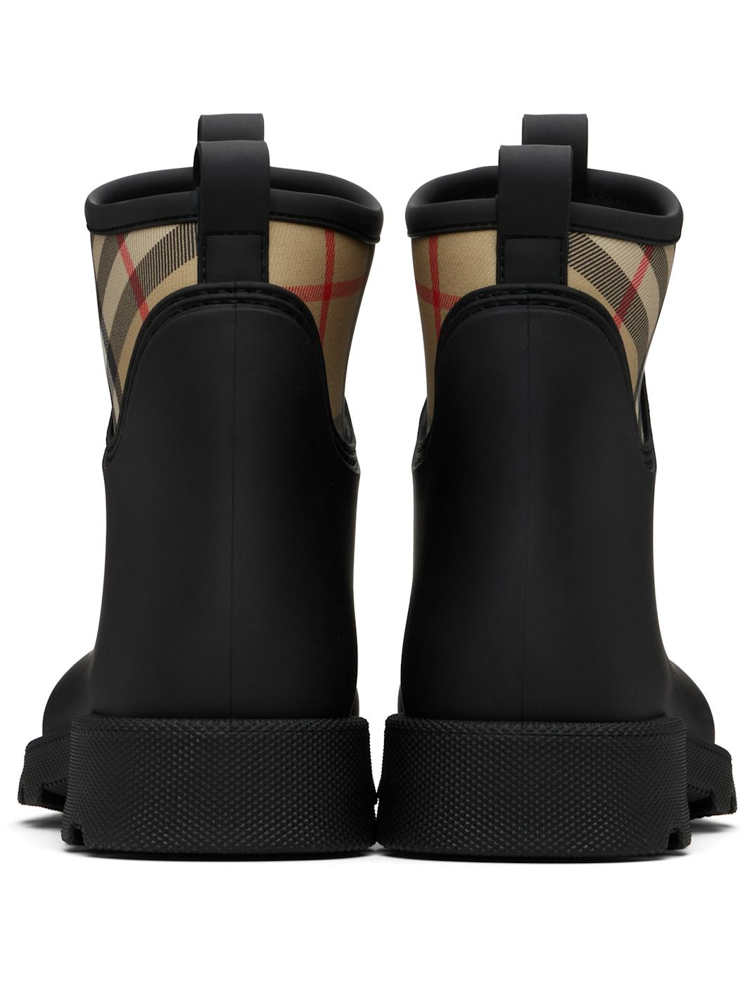 Black Rubber Marsh Stamp Low Boots - 2