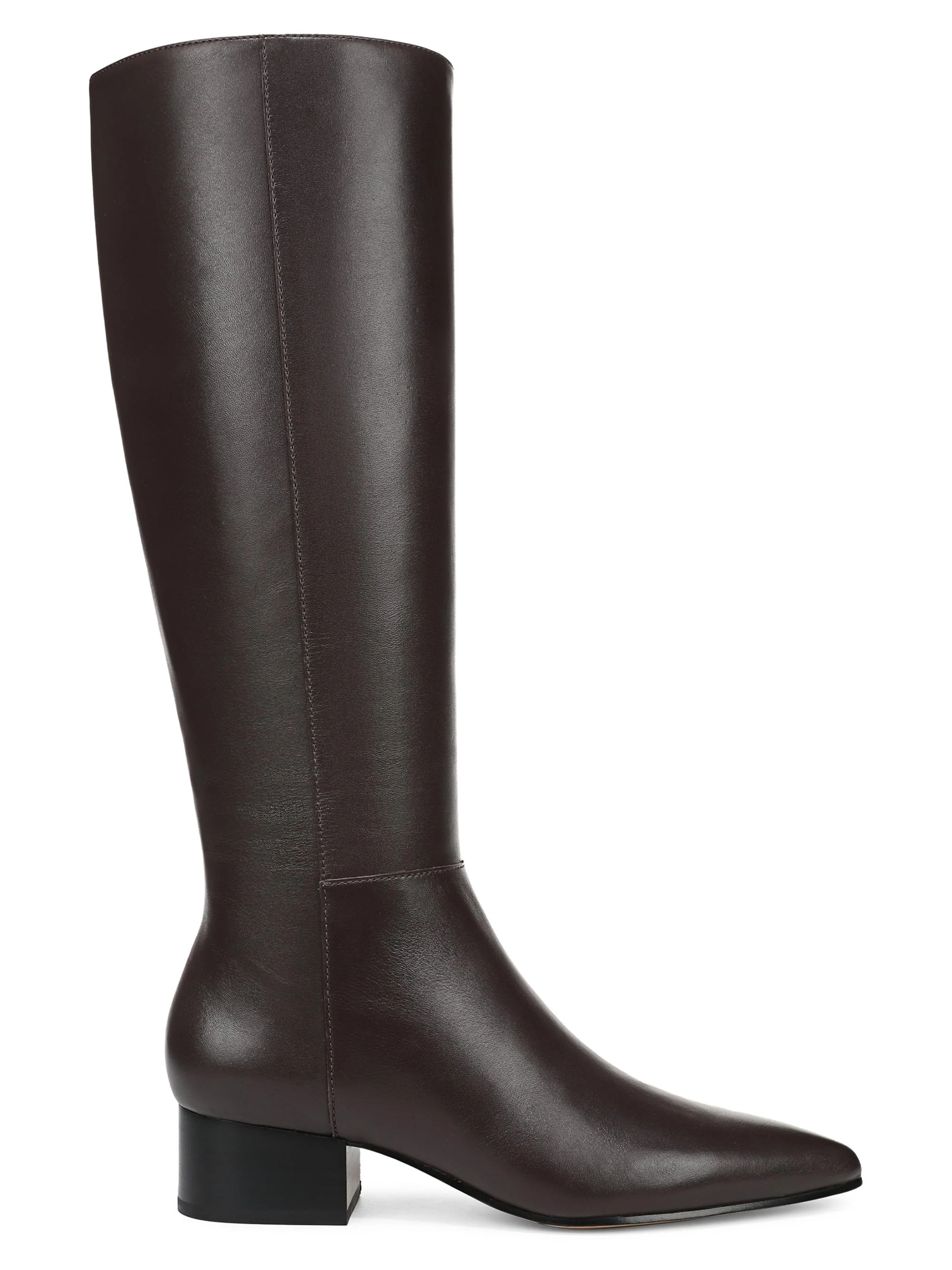 Women's Adan 40MM Leather Knee-High Boots - Ganache - 1