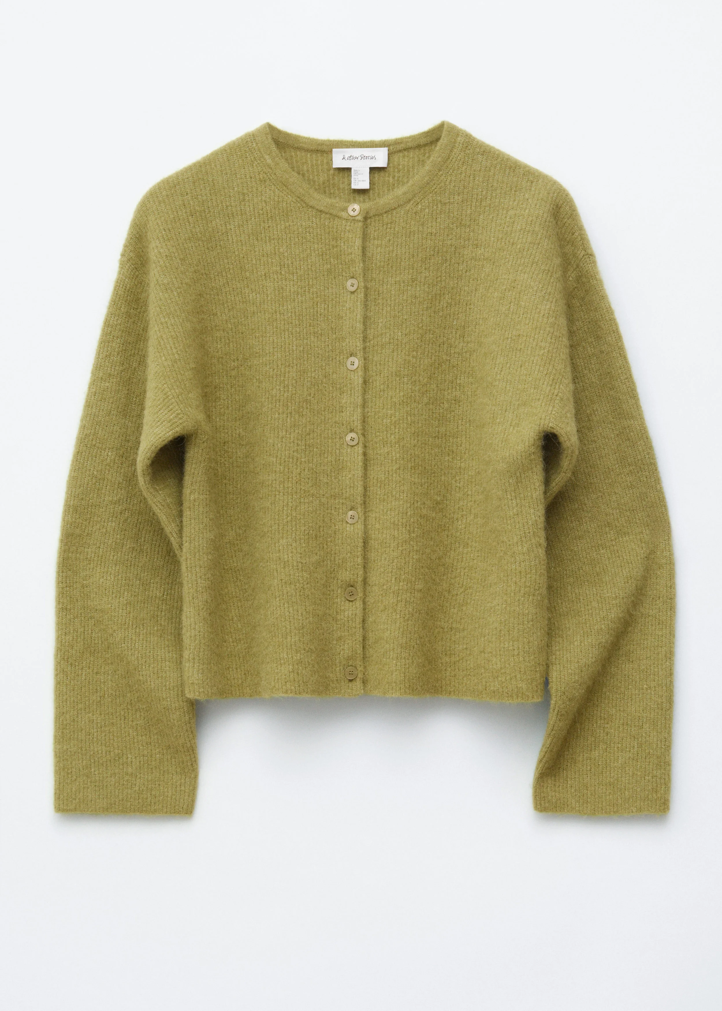 Alpaca-Blend Knitted Cardigan - 1