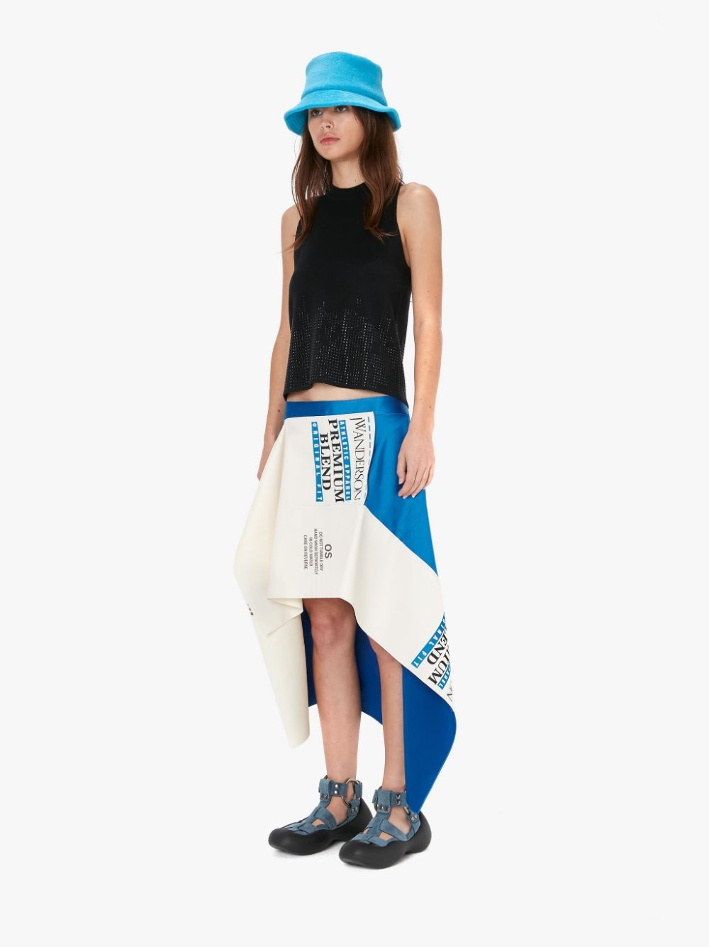 ASYMMETRIC CARE LABEL SKIRT - 4