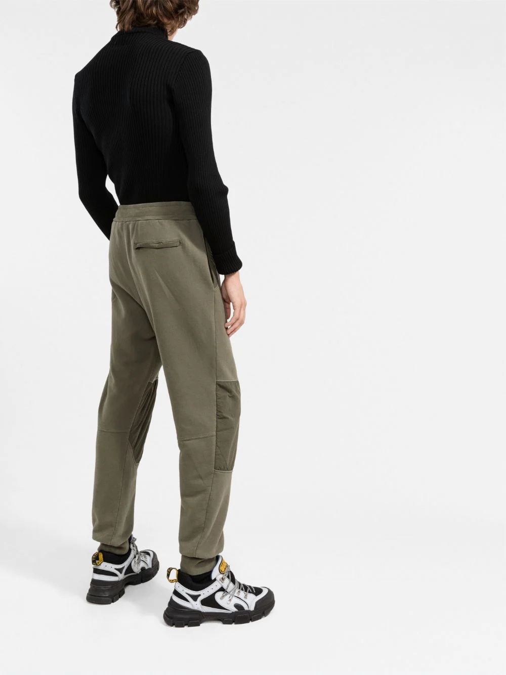 goggle detail panelled trackpants - 4