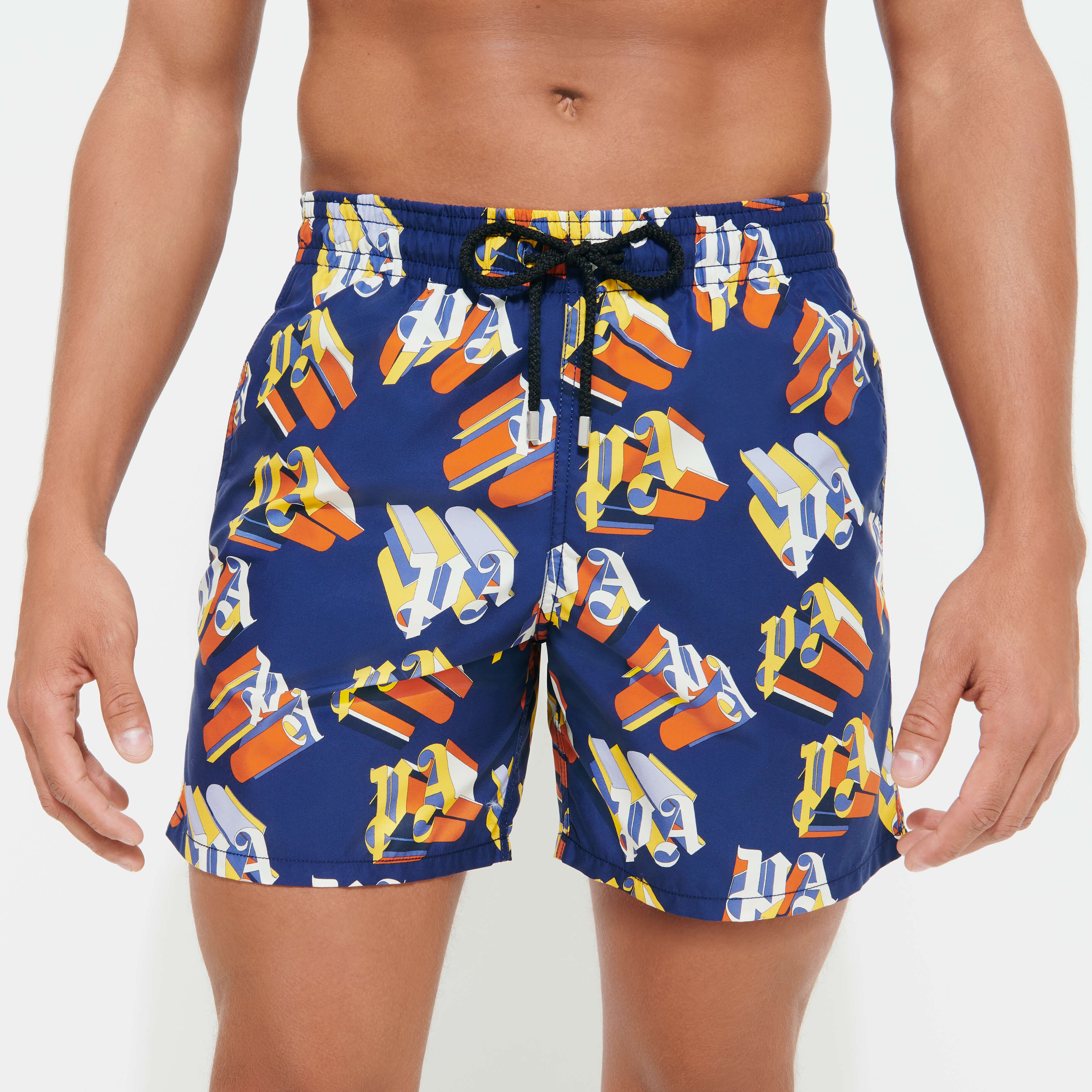Men Swim Trunks Monogram 3D - Vilebrequin x Palm Angels - 6