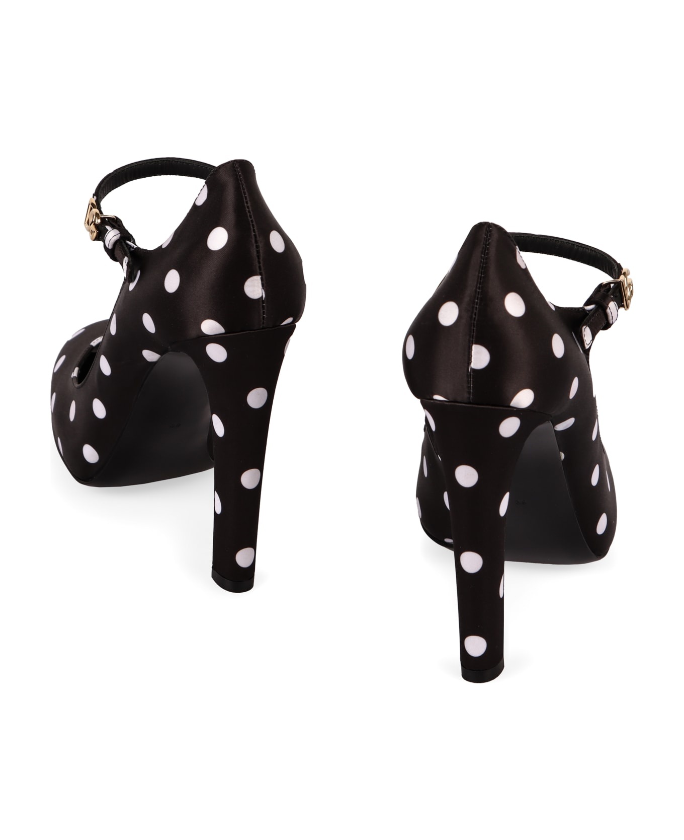 Satin Mary Jane Pumps - 4