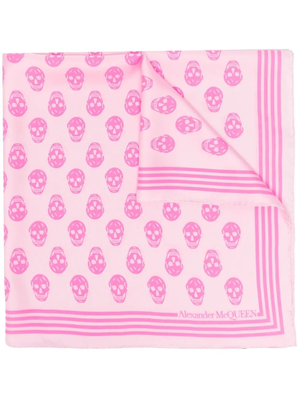 skull-print silk scarf - 1