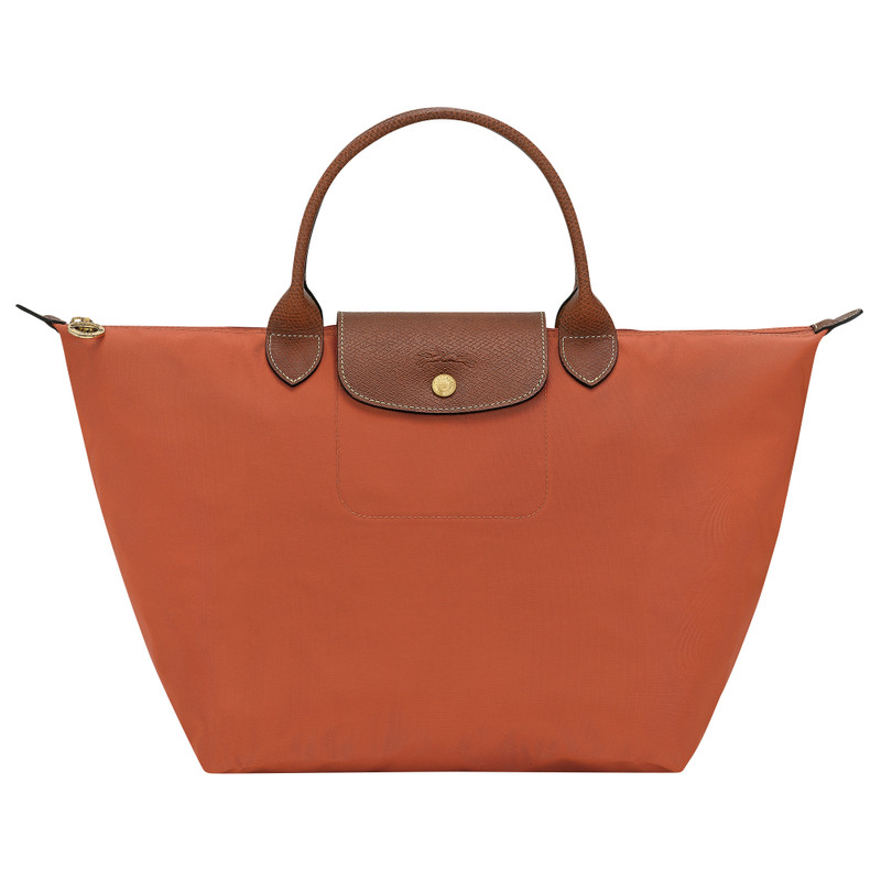 Le Pliage Original M Handbag Brick - Recycled canvas 1