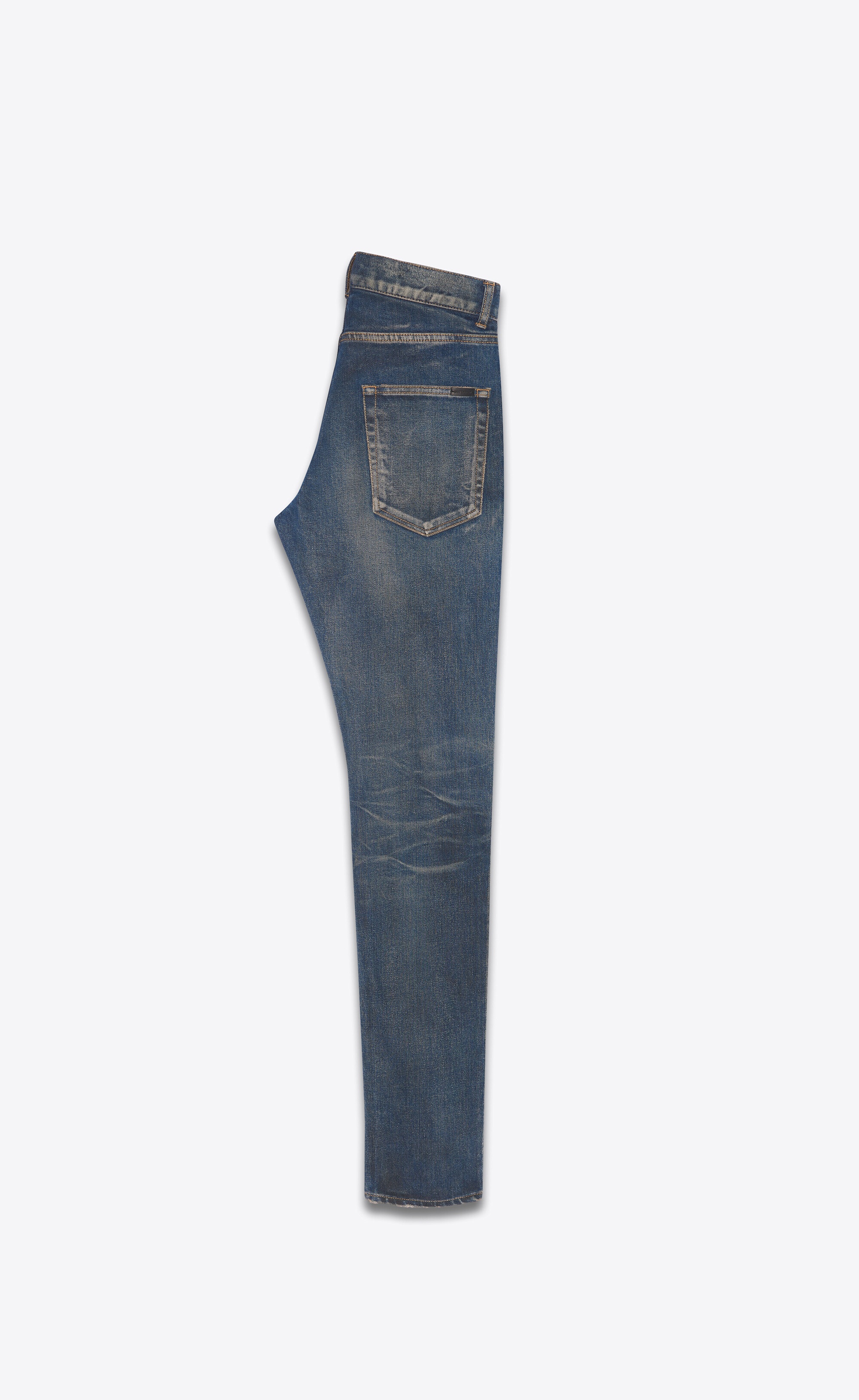 skinny-fit jeans in winter sky blue denim - 2