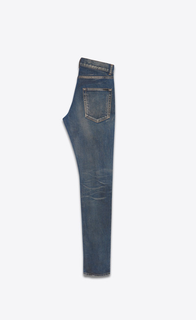 SAINT LAURENT skinny-fit jeans in winter sky blue denim outlook