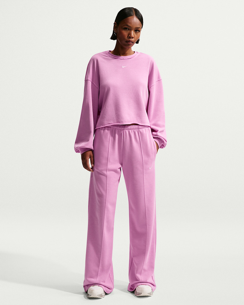 Nike Sportswear Chill Terry Women's Mid-Rise French Terry Open-Hem Pants 1