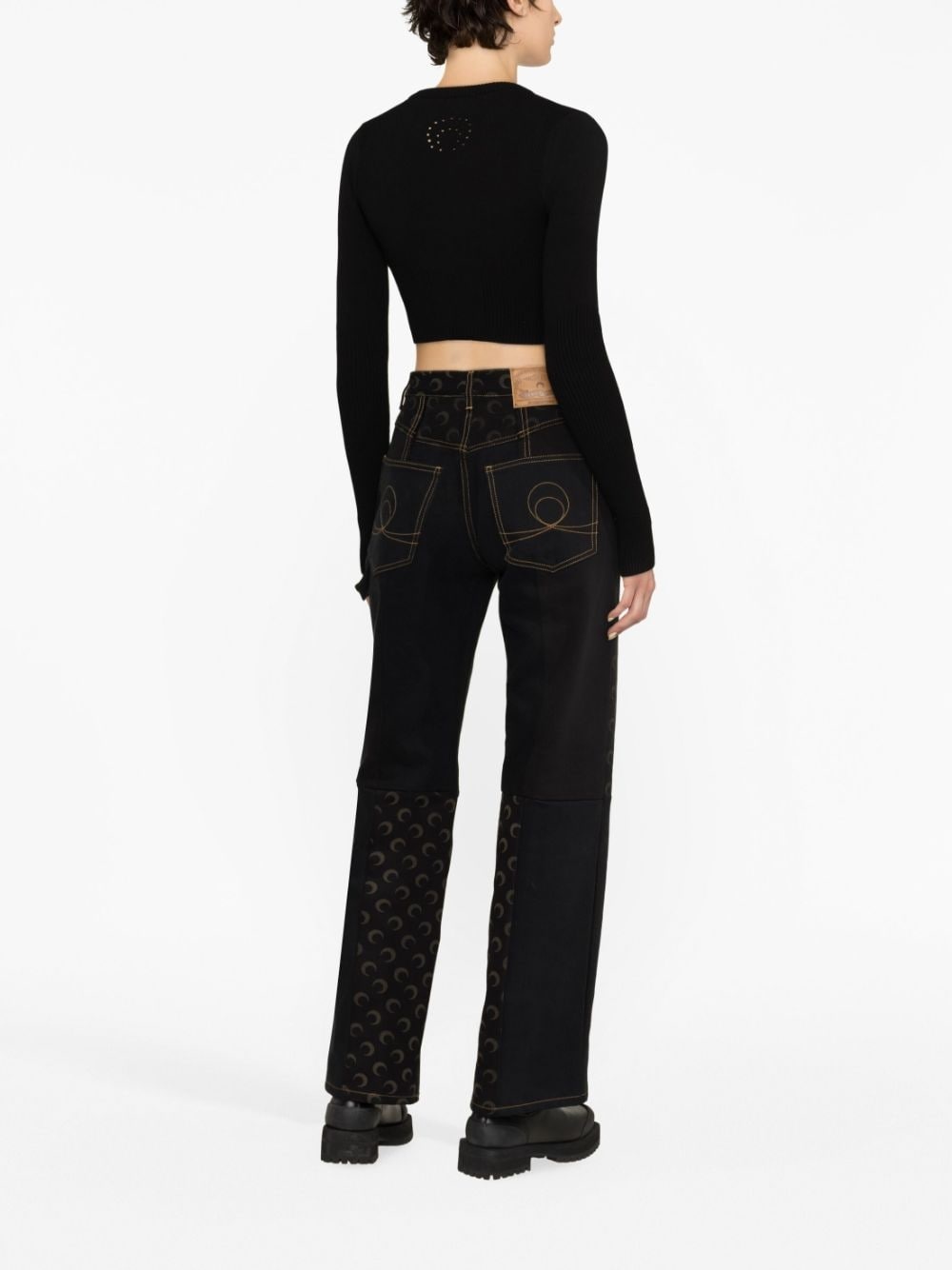 cropped knitted top - 3