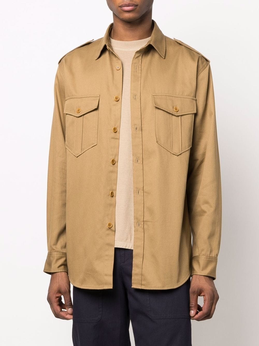 LOGO-PRINT COTTON SHIRT - 2