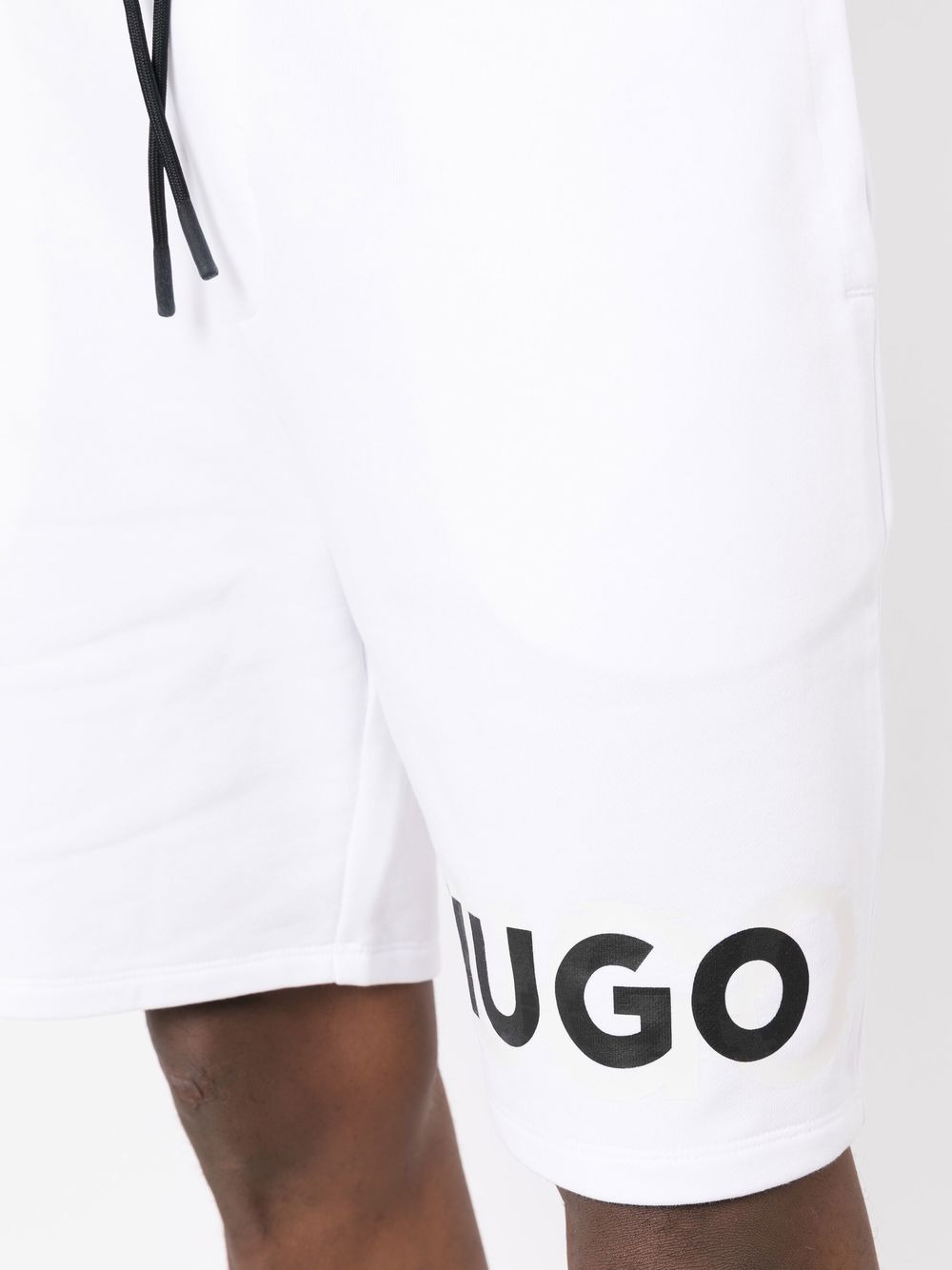 logo-print track shorts - 5