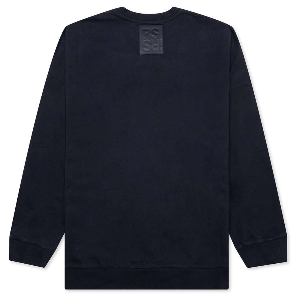 CREWNECK SWEATER W/ R PRINT - DARK NAVY - 2