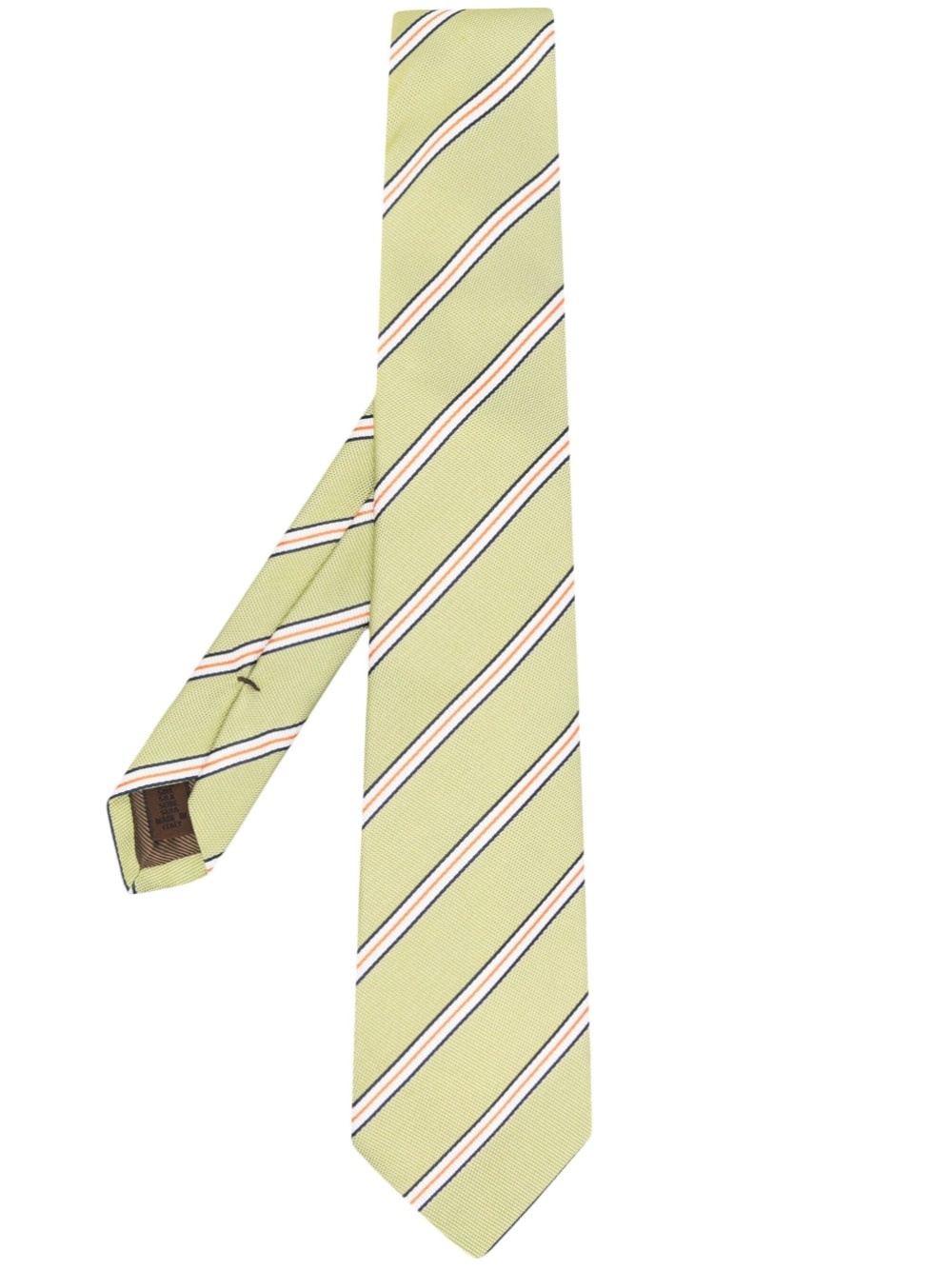 stripe-print silk tie - 1