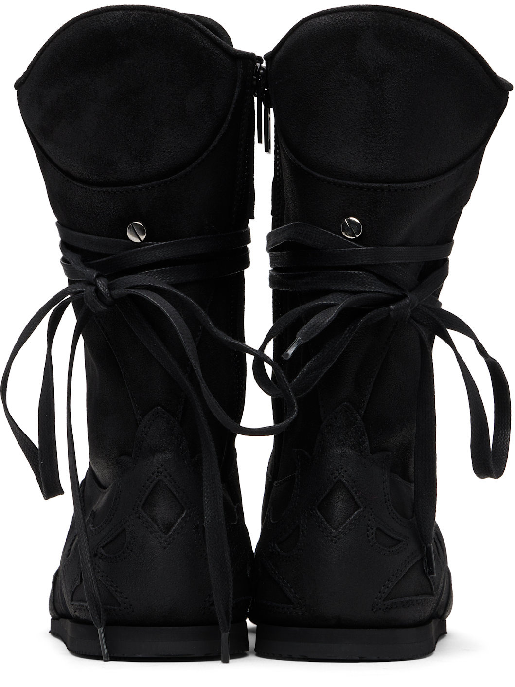 Black Palne High-Top Boxing Sneakers - 2