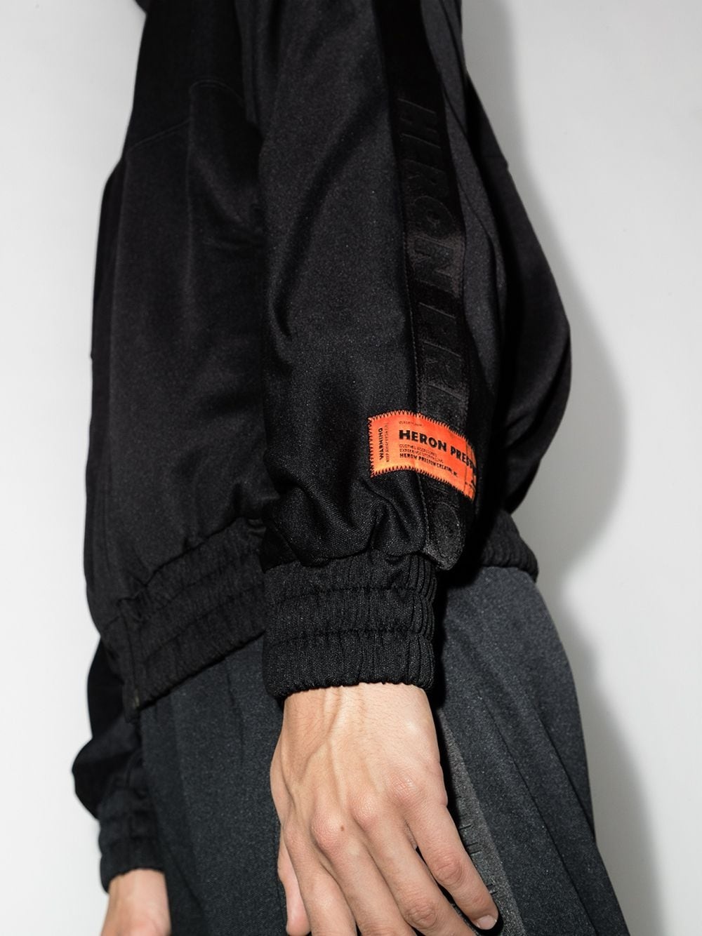 logo patch track jacket - 4