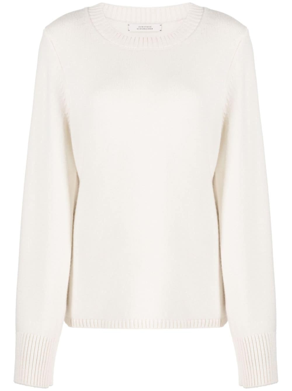 crew-neck cashmere jumper - 1