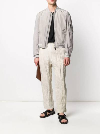 Haider Ackermann cropped bomber jacket outlook