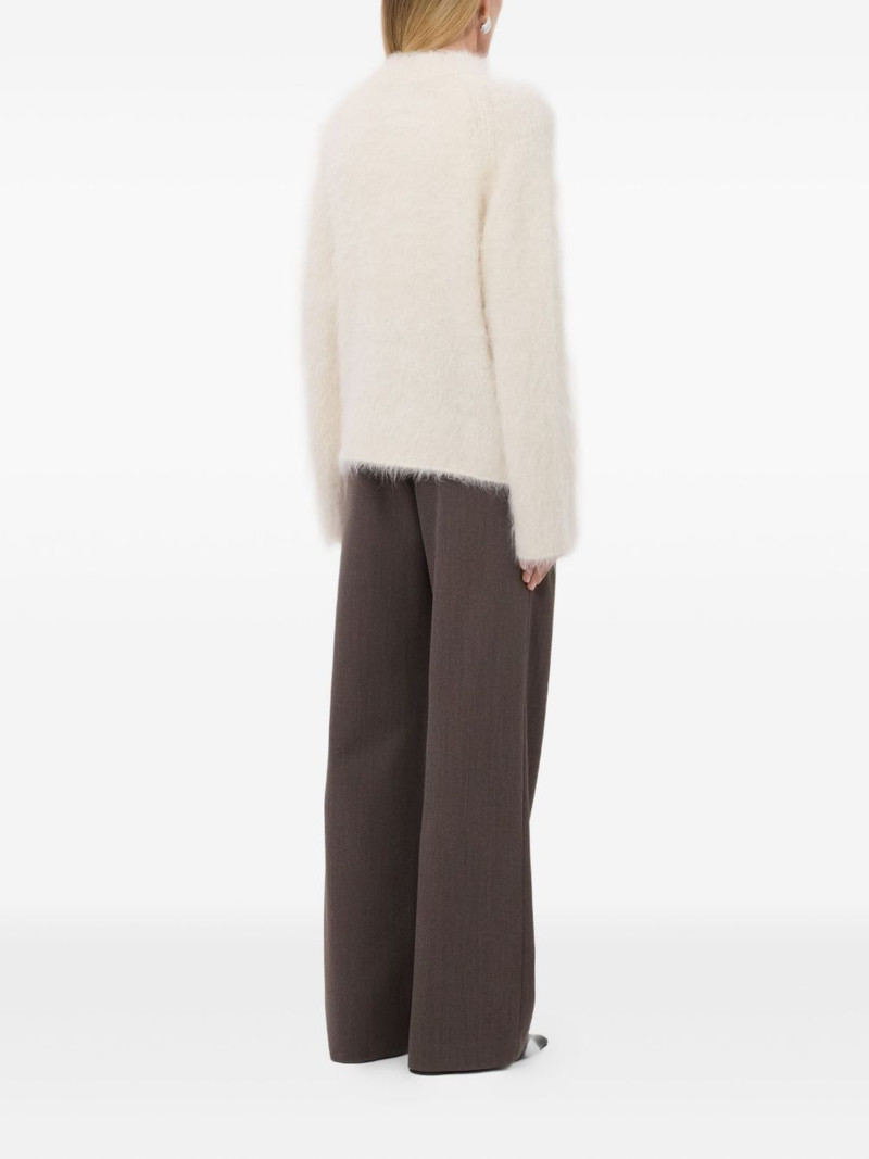 LYNN hairy V-neck cardigan 4