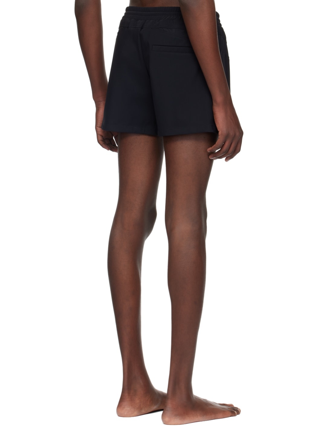 Black Paneled Swim Shorts - 3