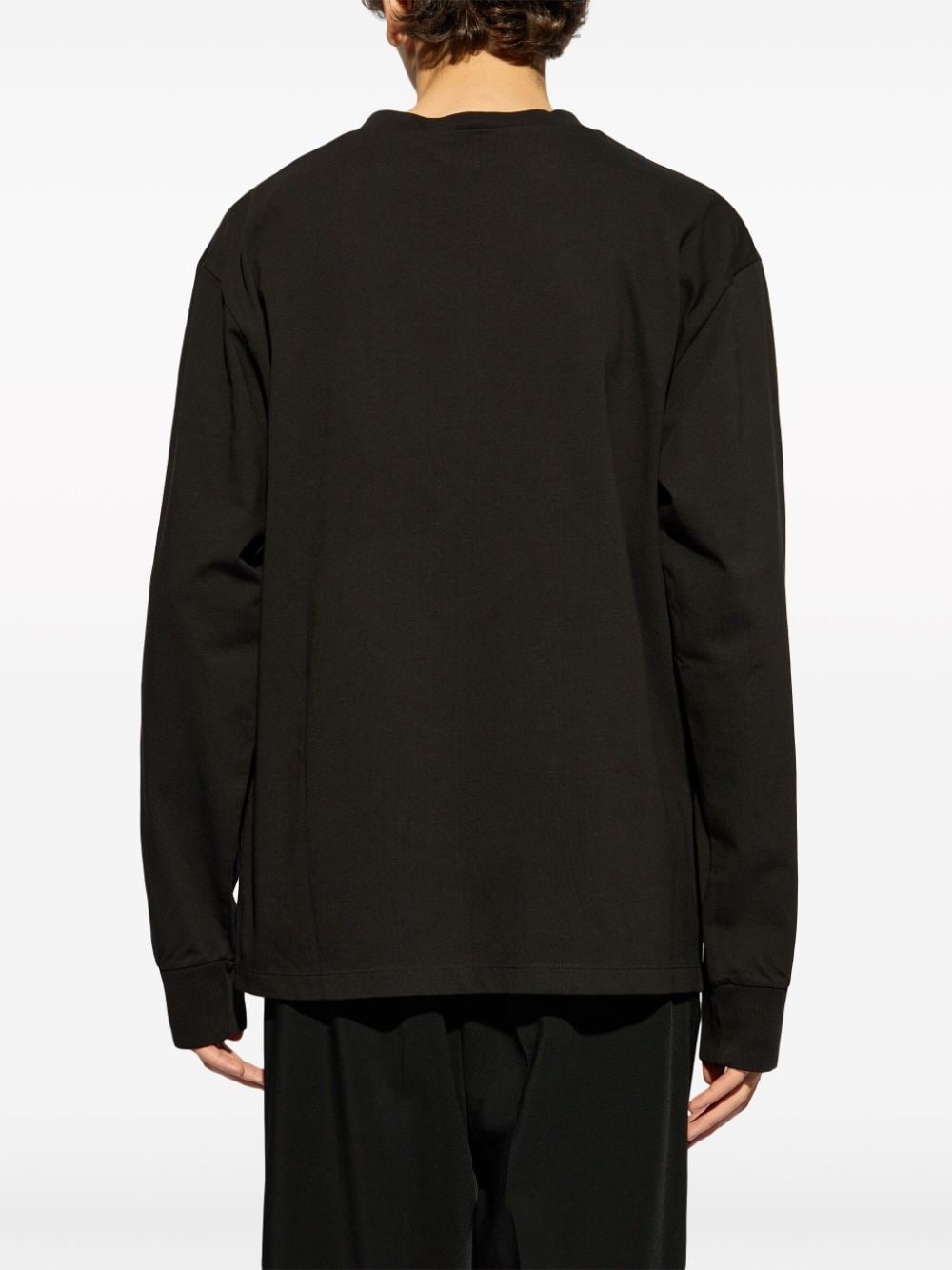 logo-printed long-sleeved T-shirt - 4