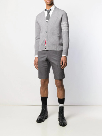 Thom Browne Dolphin Icon Intarsia V-Neck Cardigan outlook