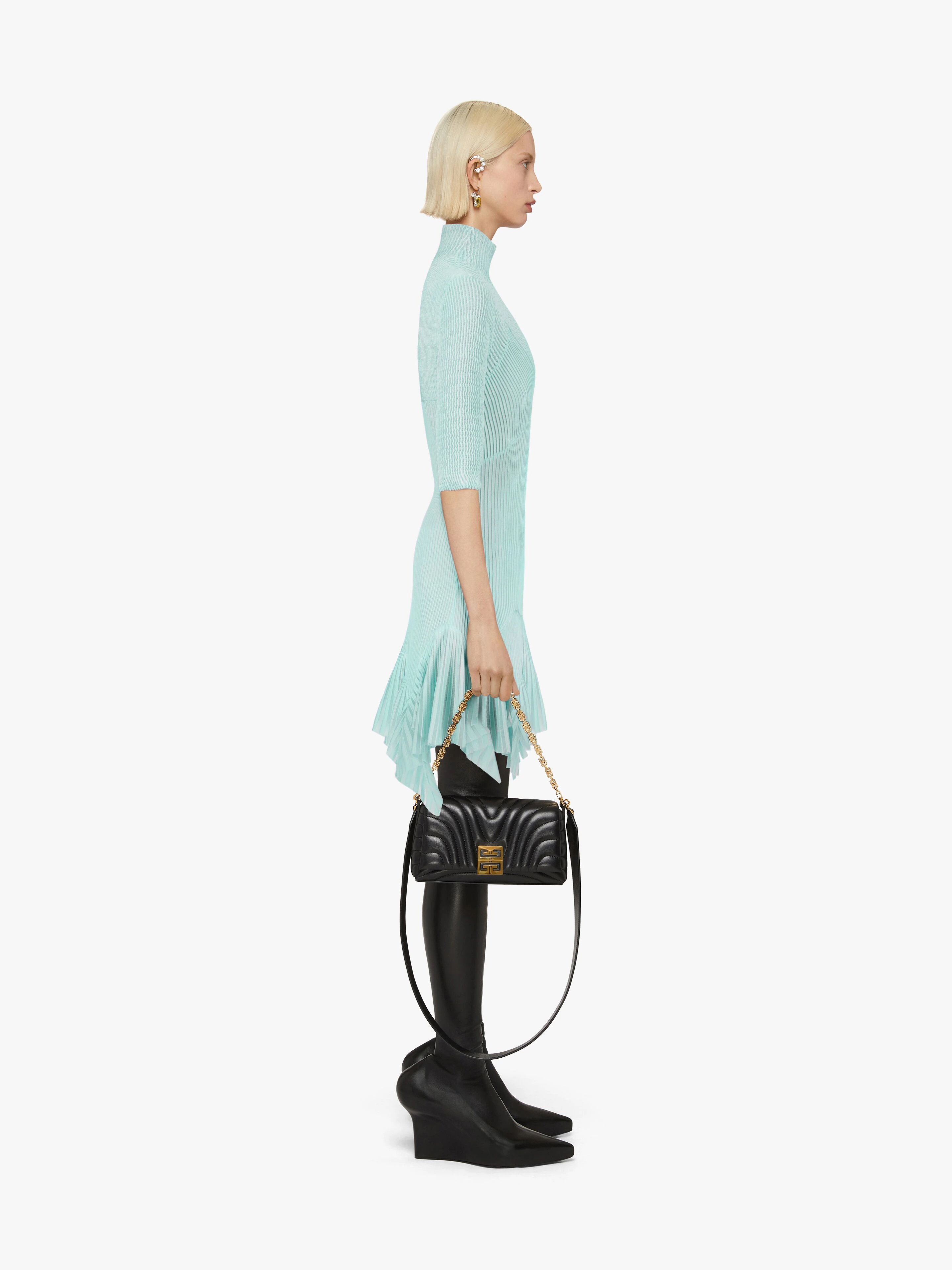 DRESS IN KNIT WITH FLOUNCES - 3