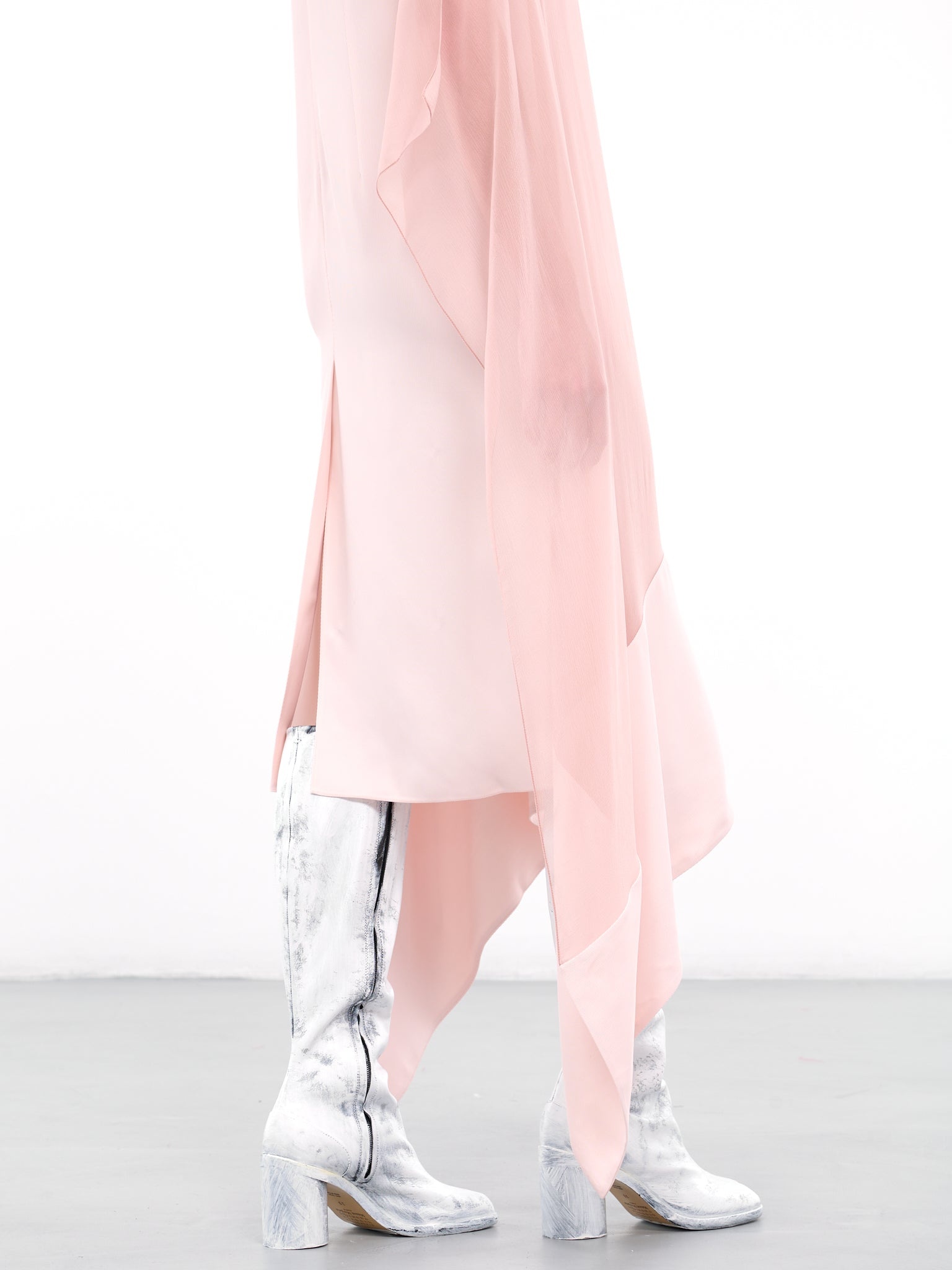 Draped Silk Dress - 4