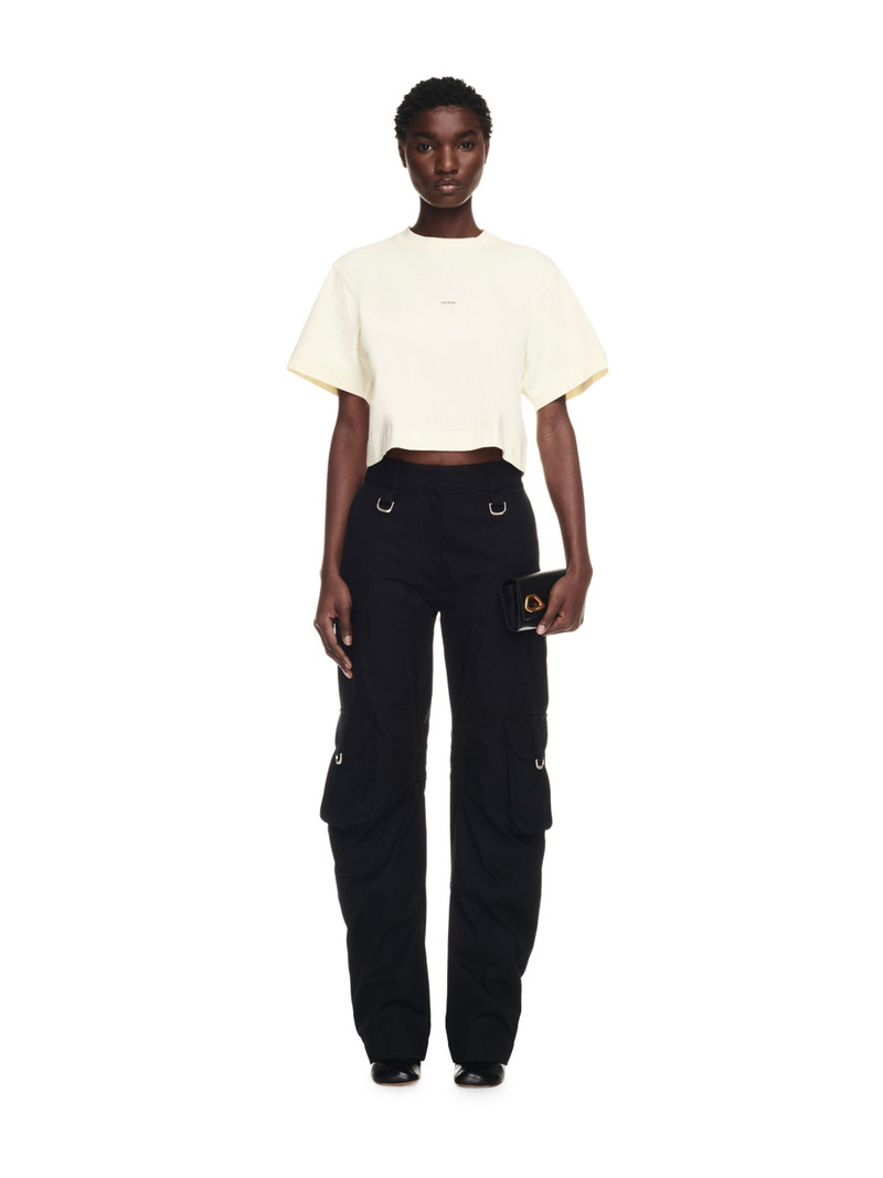Off-White Small Arrow Pearls Crop Tee outlook