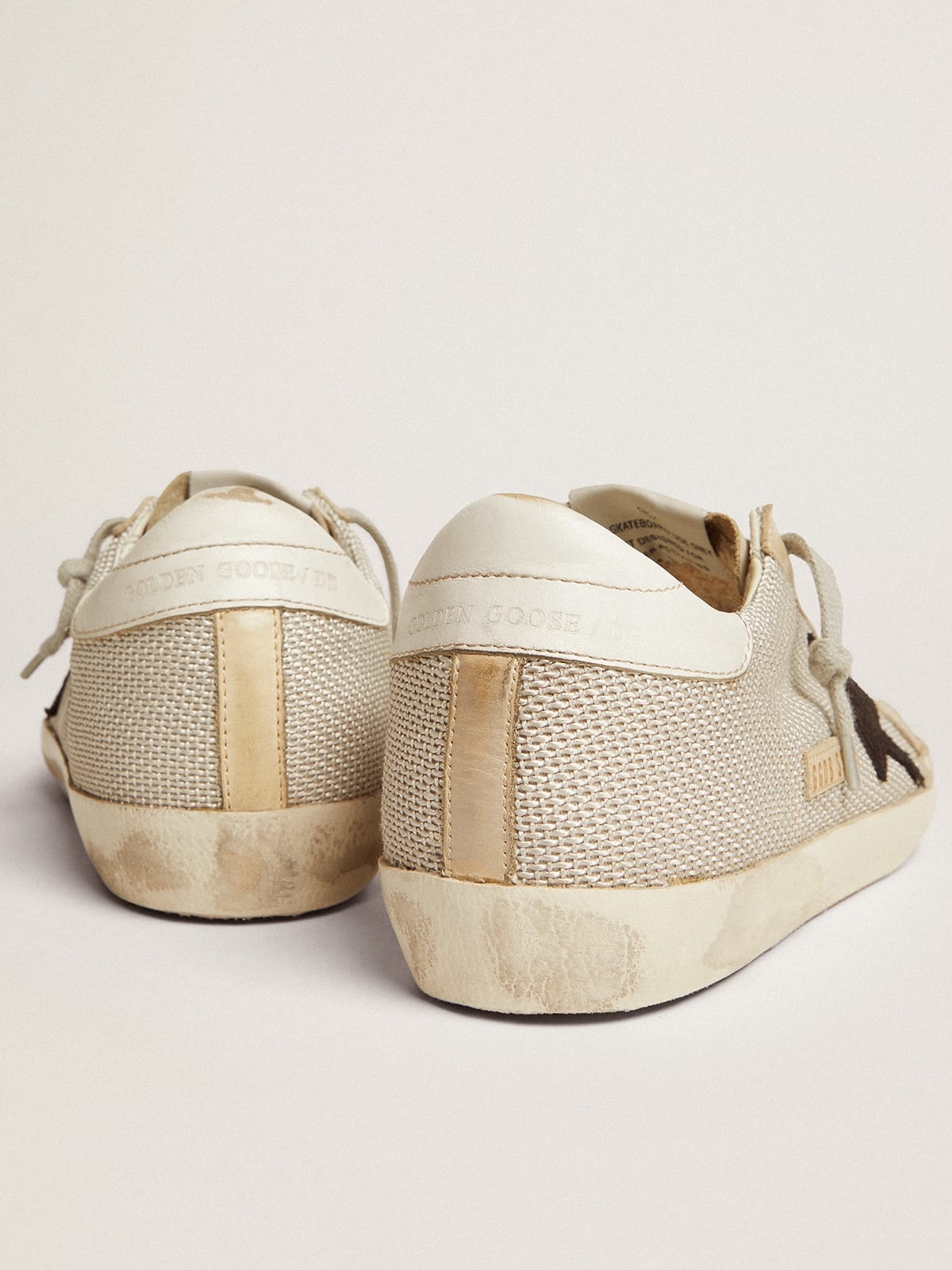 Women’s Super-Star sneakers in leather with mesh insert - 5