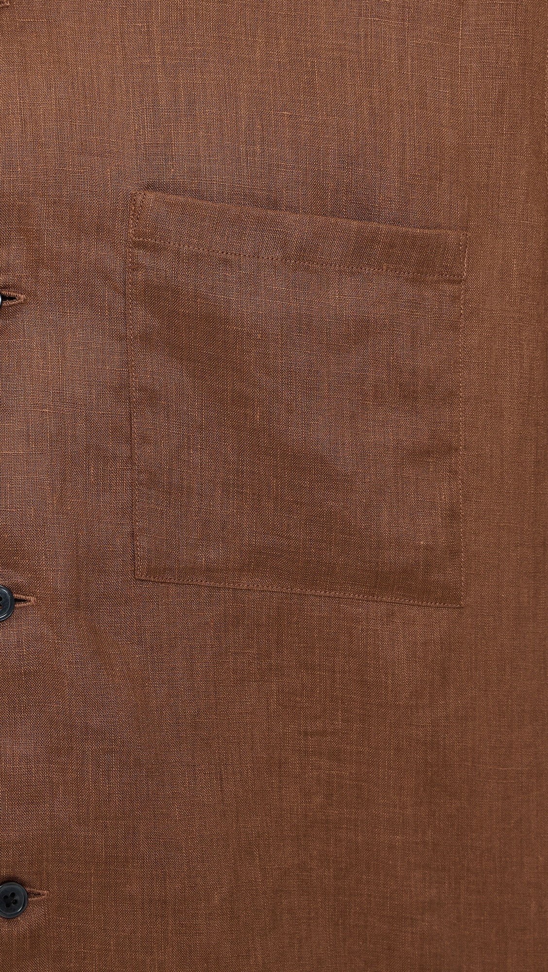 Noll Short Sleeve Camp Collar in Relaxed Linen - 6