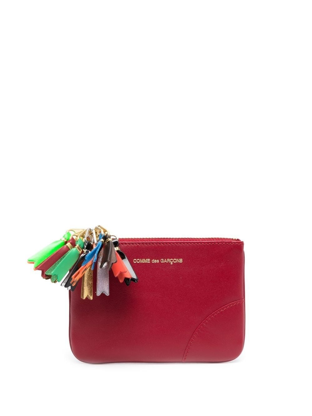 zip-detailing leather wallet - 1