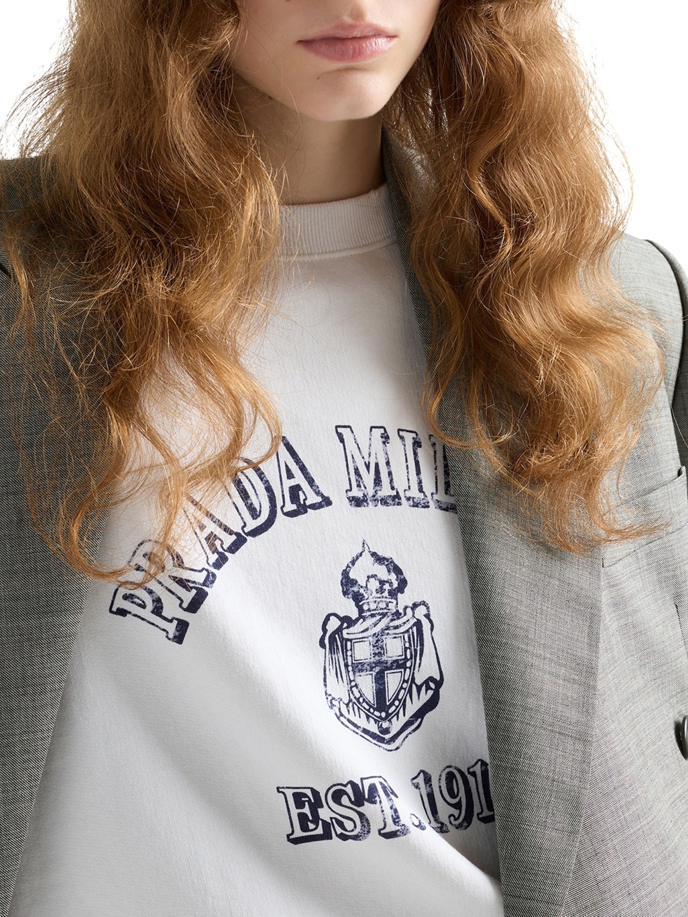 その他 PRADA 39598G S OOO 16ND Petal Pink Cotton mesh top | PRADA