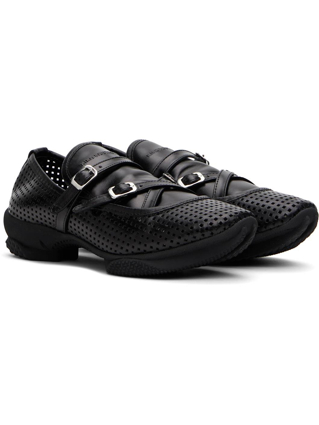 Black Sonia Buckled Loafers - 4