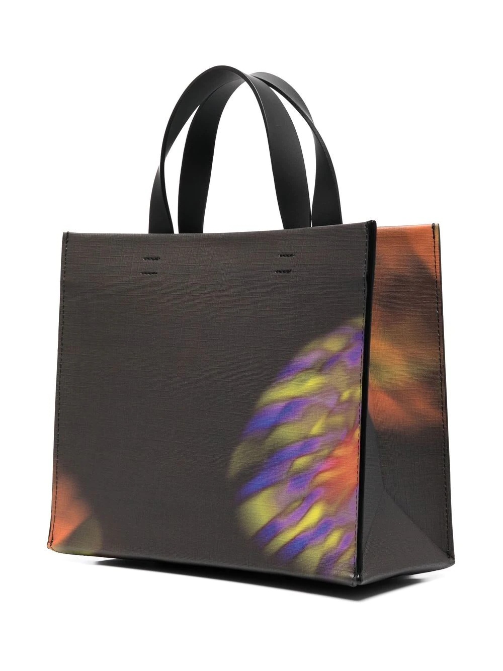 small printed coated canvas tote bag - 3