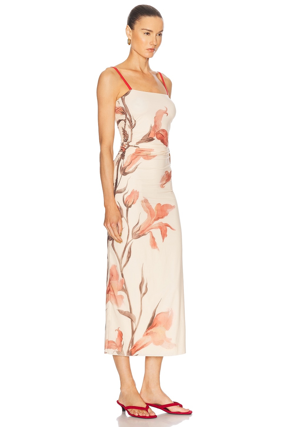 Hana Ruched Midi Dress - 2