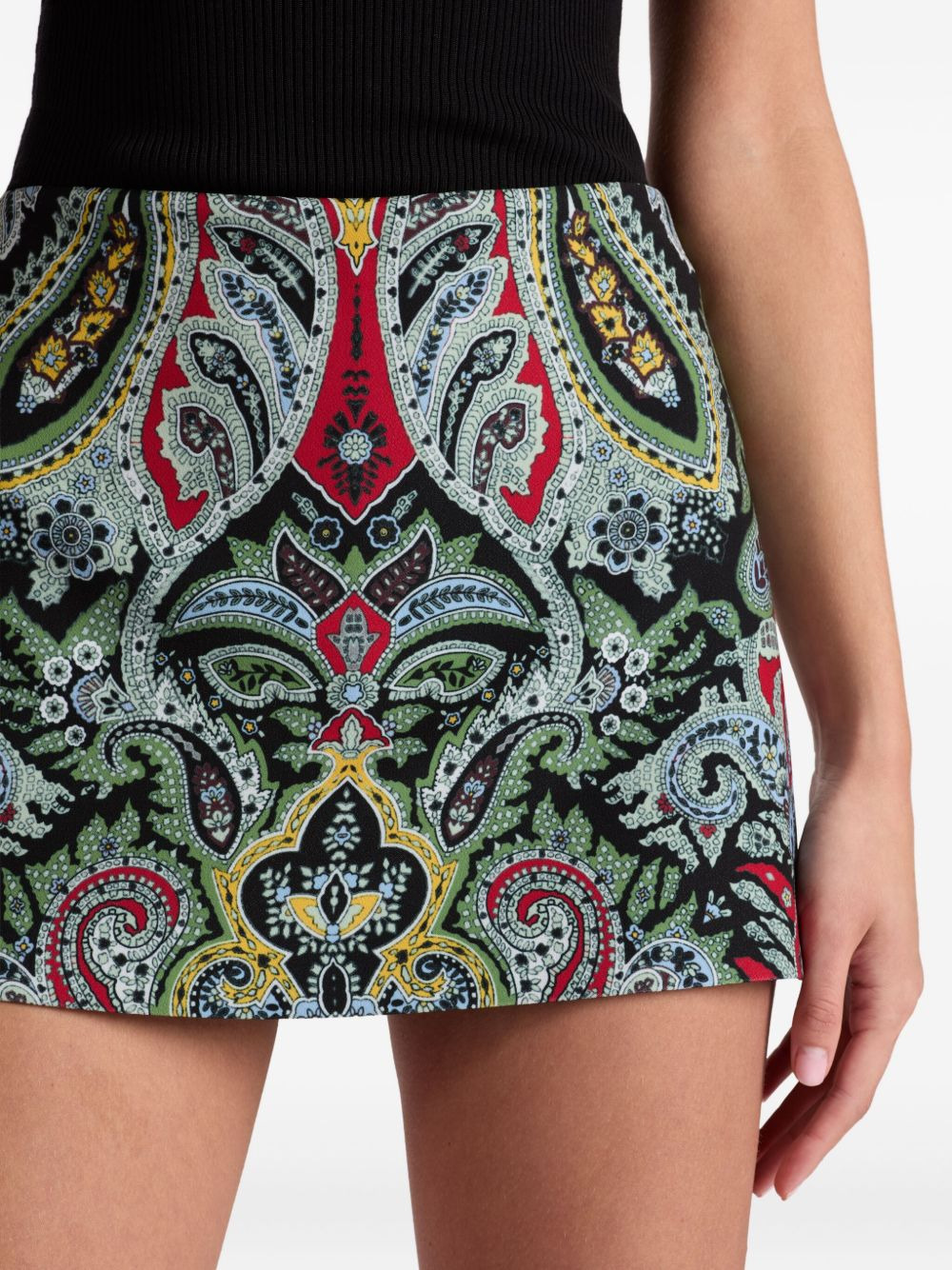Mace paisley highrise mini skort - 5