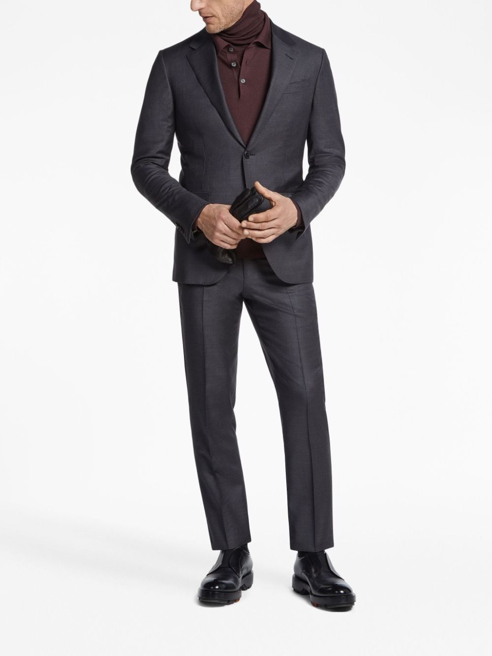 Trofeo single-breasted wool suit - 2